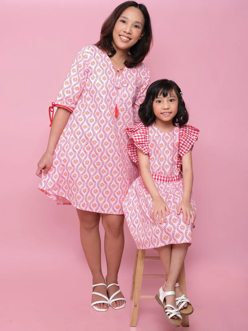 Woodblock Women's Resort Dress