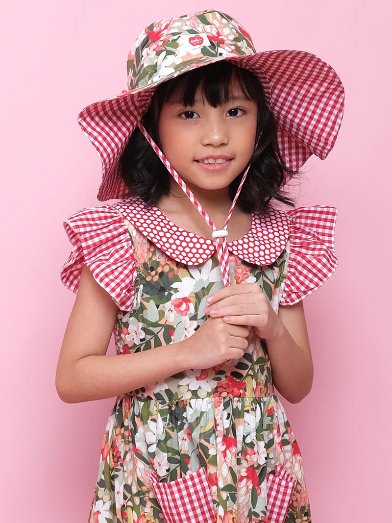 Aussie Bush Flowers Ponytail Hat