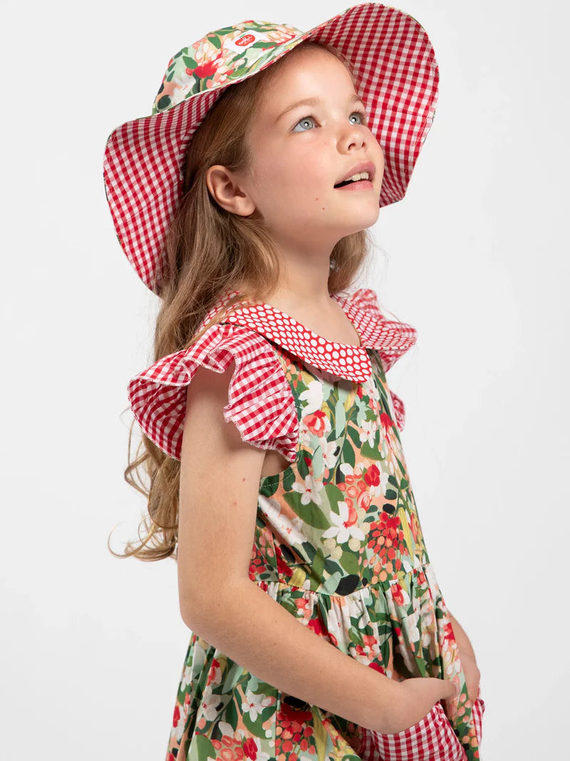 Aussie Bush Flowers Ponytail Hat