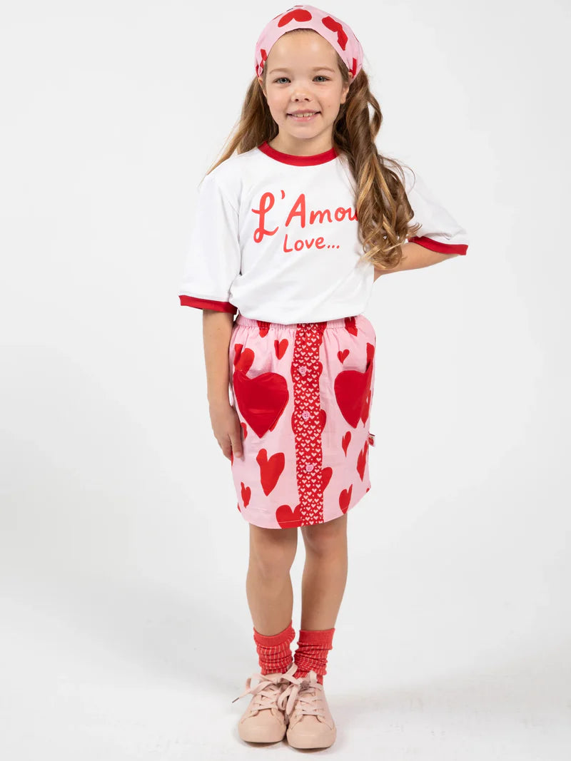 Big Heart Pocket Skirt