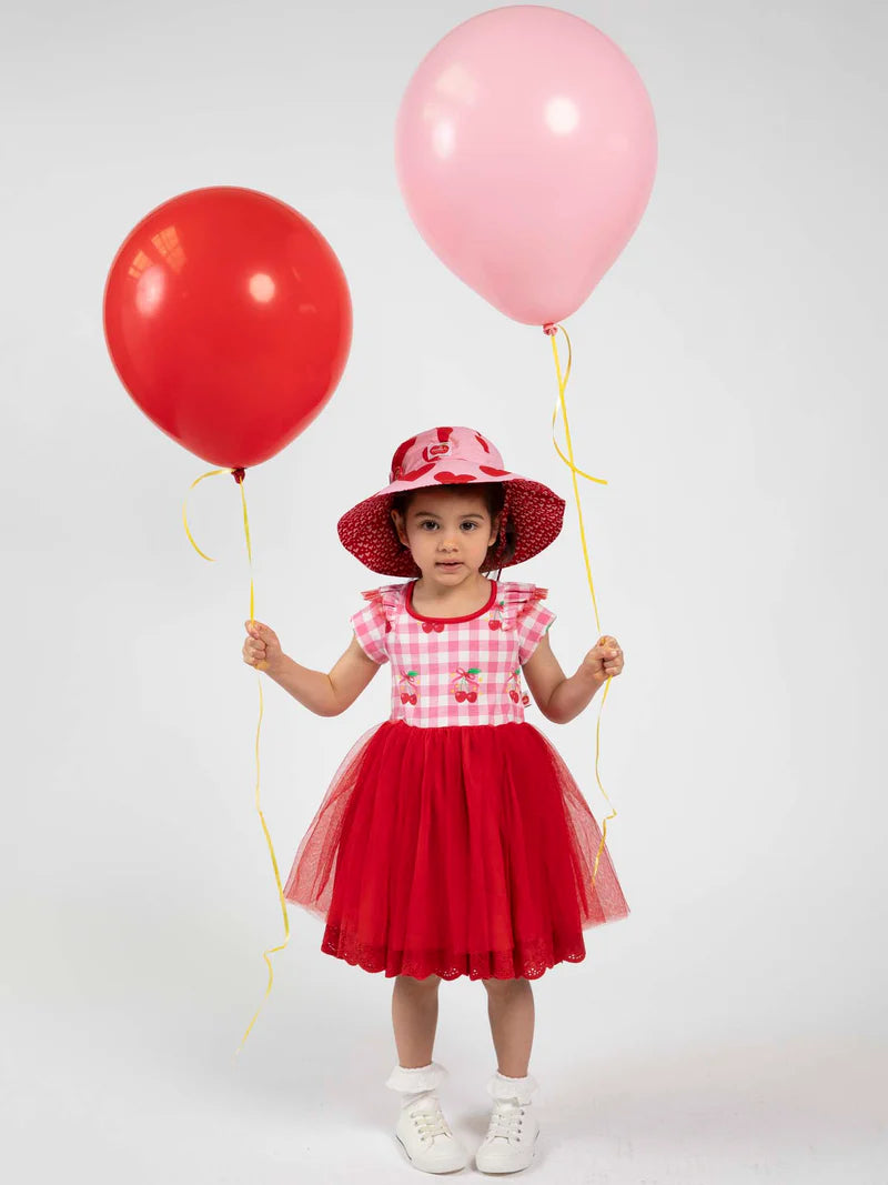 Cherry Gingham Tutu Dress
