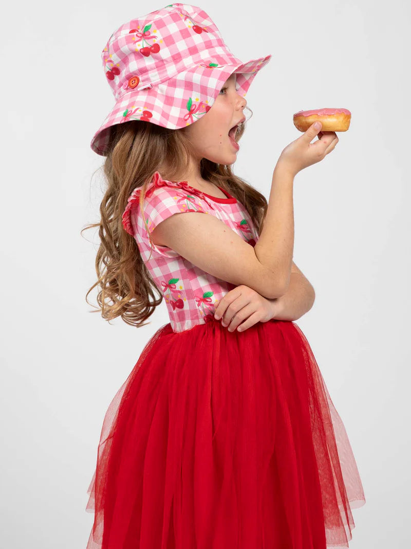 Cherry Gingham Tutu Dress