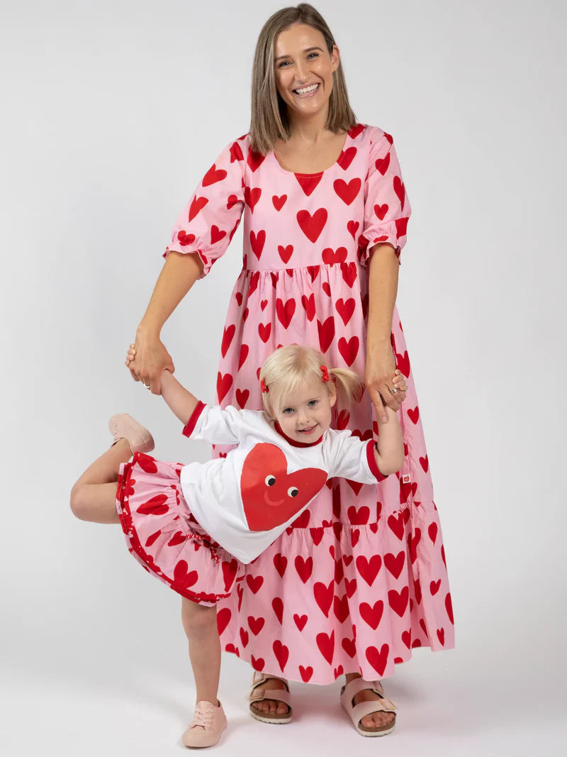 Big Heart Blossom Skirt with Bloomer