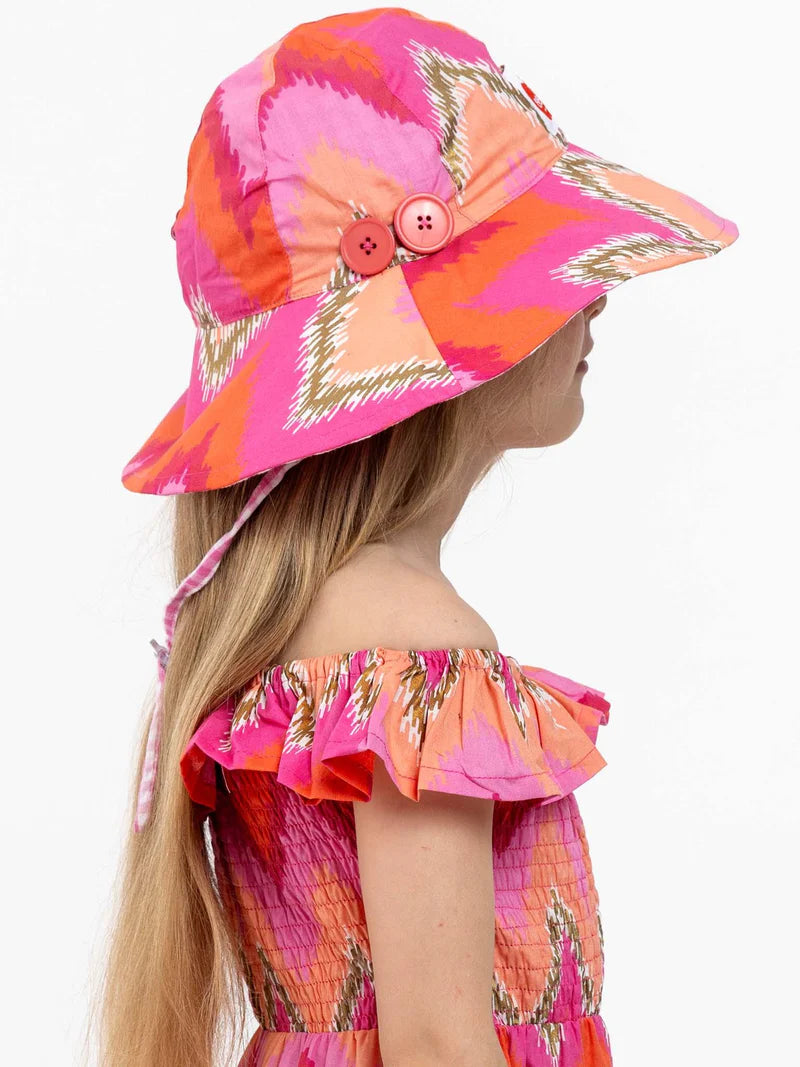 Golden Ikat Baby Hat