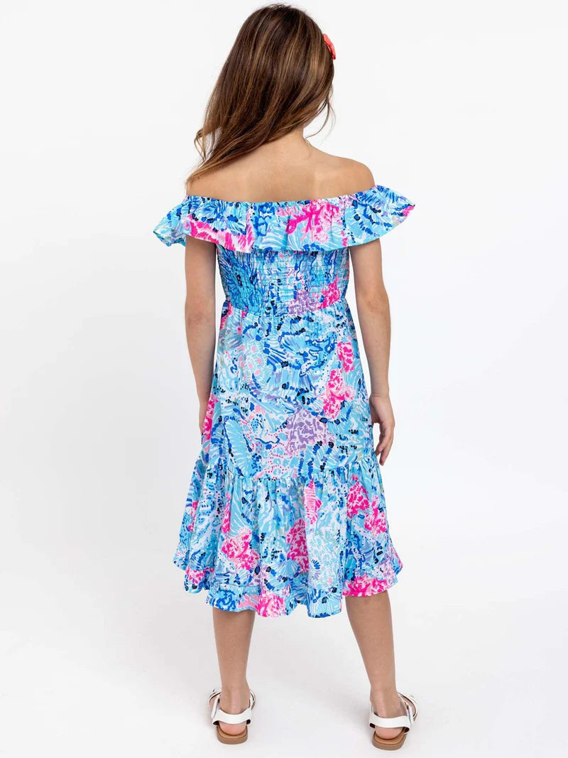 Coral Reef Garden Party Dress