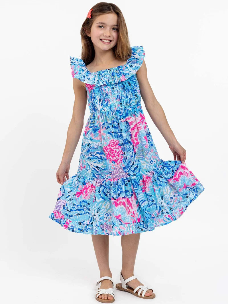 Coral Reef Garden Party Dress