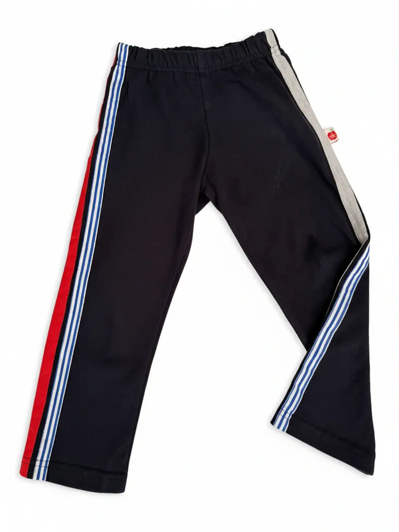 Navy Jersey 2 Stripe Pants