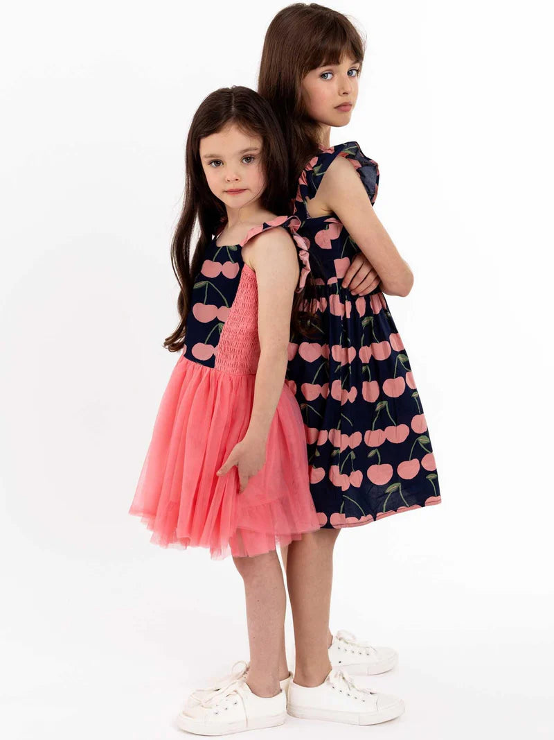 Navy Cherry Belle Tutu Dress
