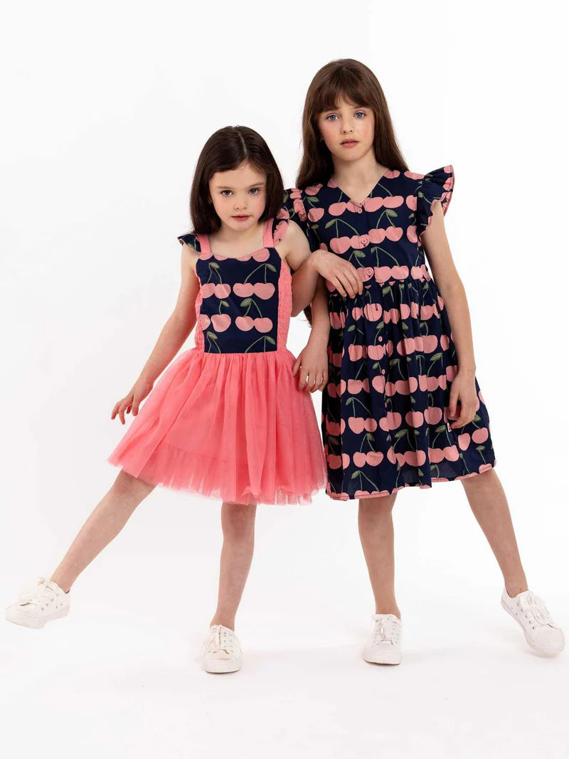 Navy Cherry Belle Tutu Dress