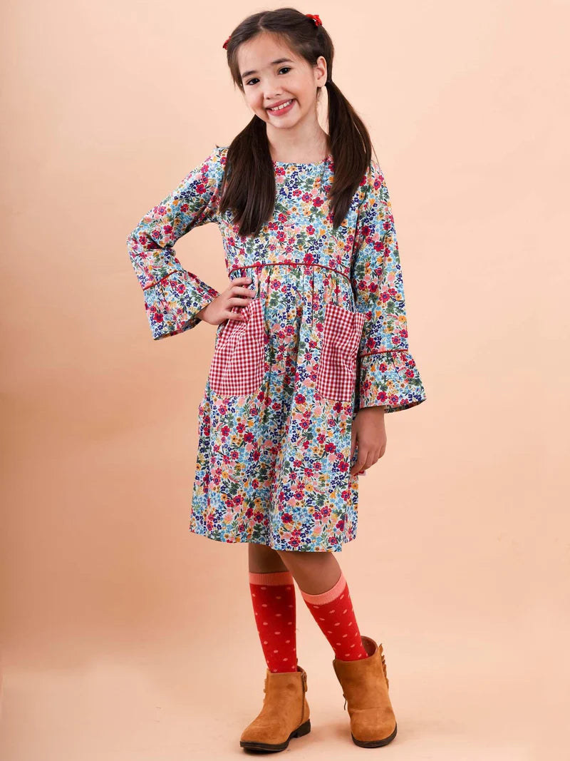 Pilgrim Blue Forest Flower Dress