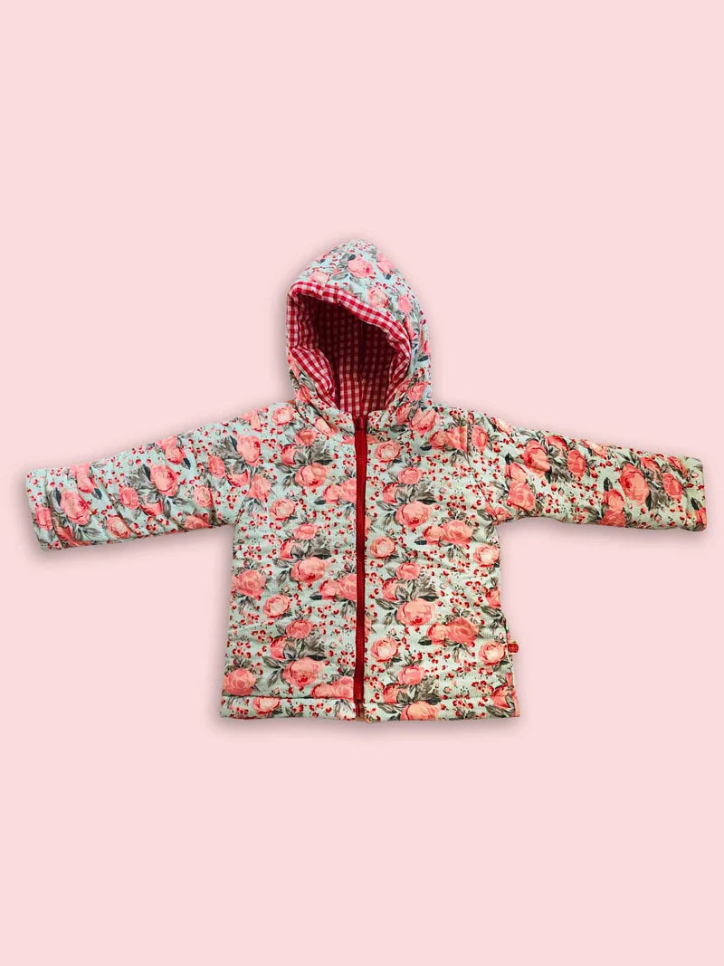 Vintage Rose Reversible Cotton Quilted Jacket