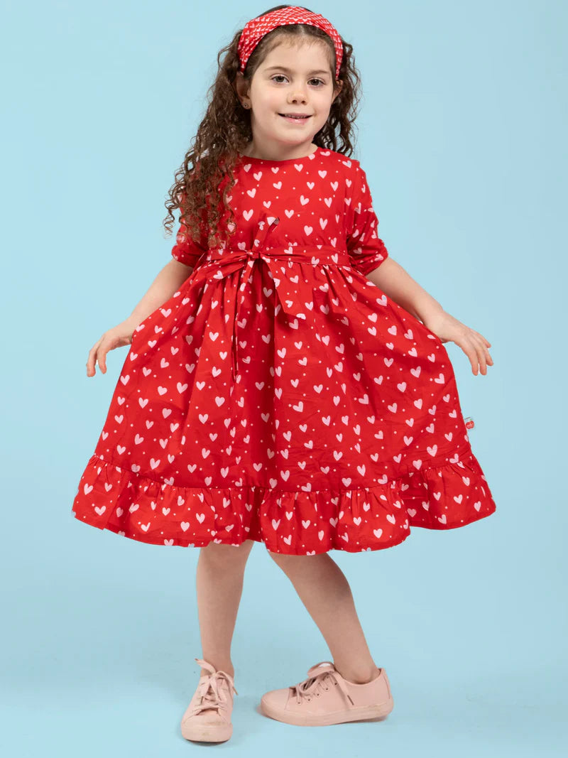 Red and Pink Hearts Headband