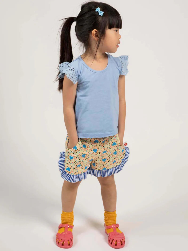 Starburst Ruffle Shorts