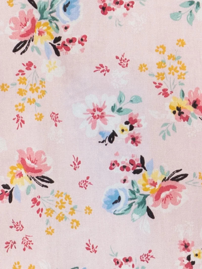 Vintage Pink Floral Chloe Ponytail Hat