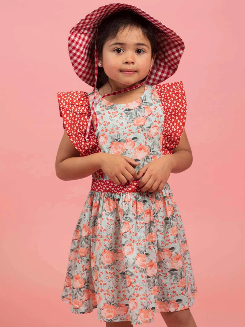 Vintage Roses Ponytail Hat