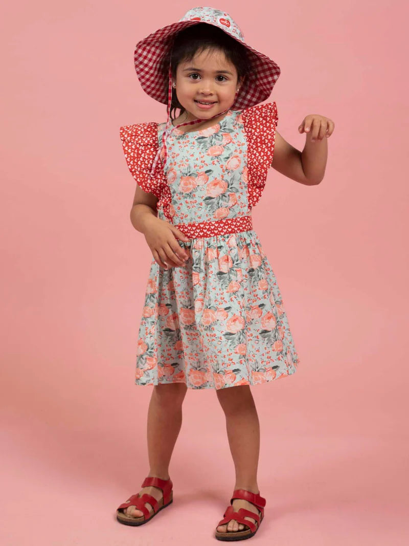 Vintage Roses Ponytail Hat