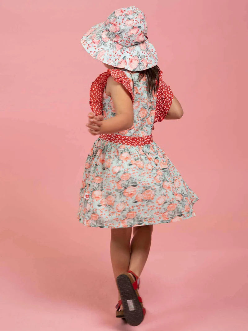 Vintage Roses Ponytail Hat