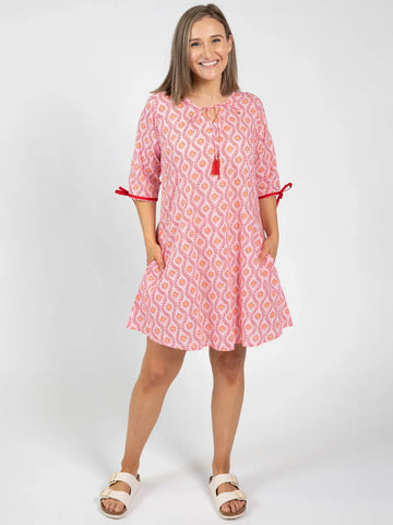 Woodblock Women's Resort Dress